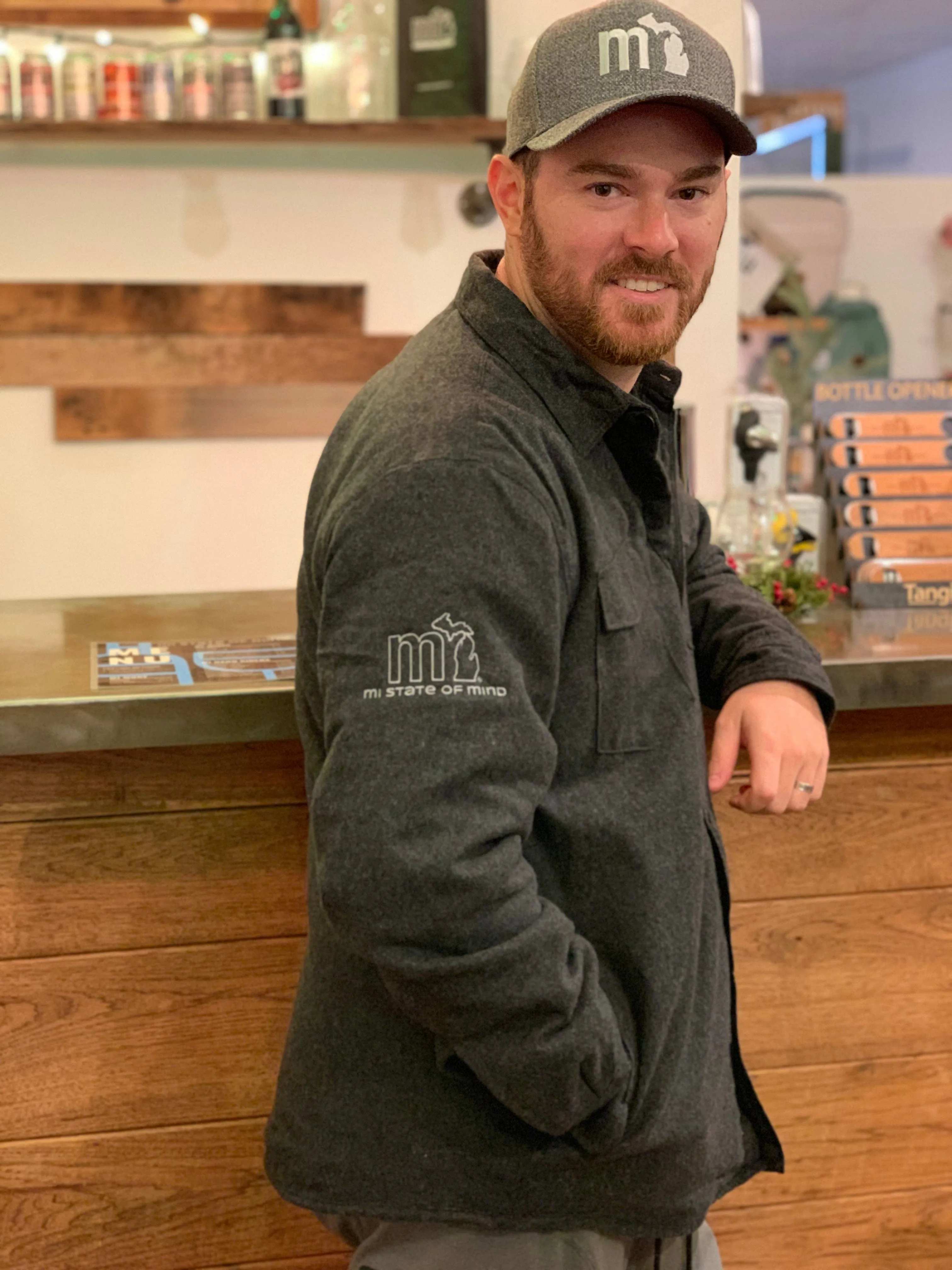 mi Men's Quilted Flannel Jacket