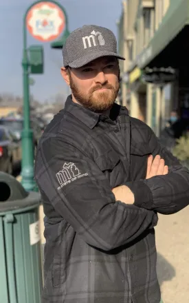 mi Men's Quilted Flannel Jacket