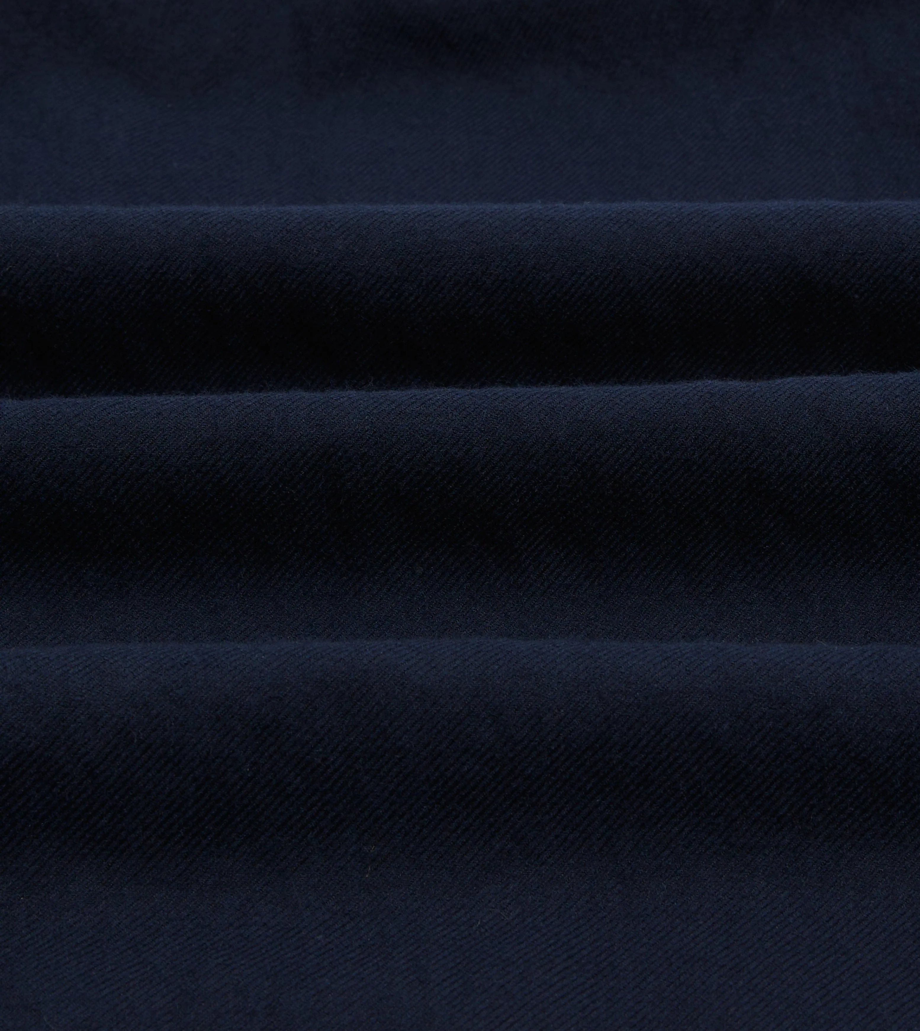 Navy Wool-Cotton Five-Pocket Artist Chore Jacket