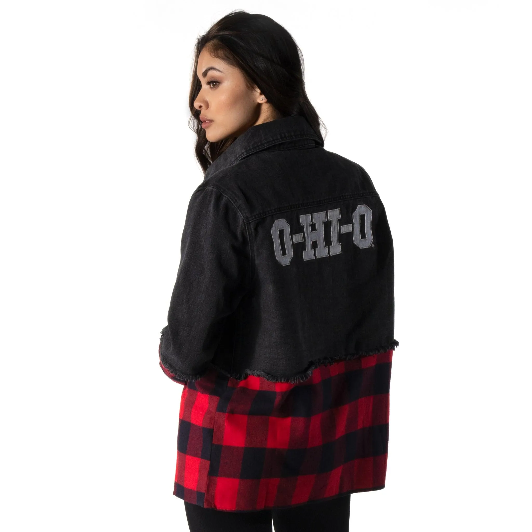 Ohio State Buckeyes Denim Flannel