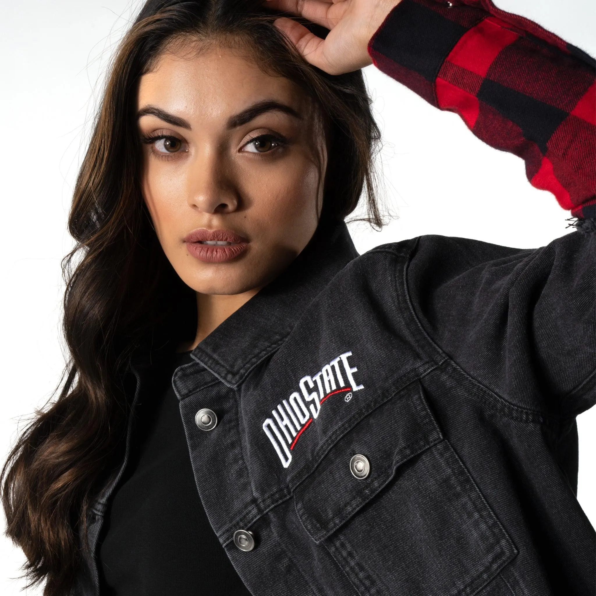 Ohio State Buckeyes Denim Flannel