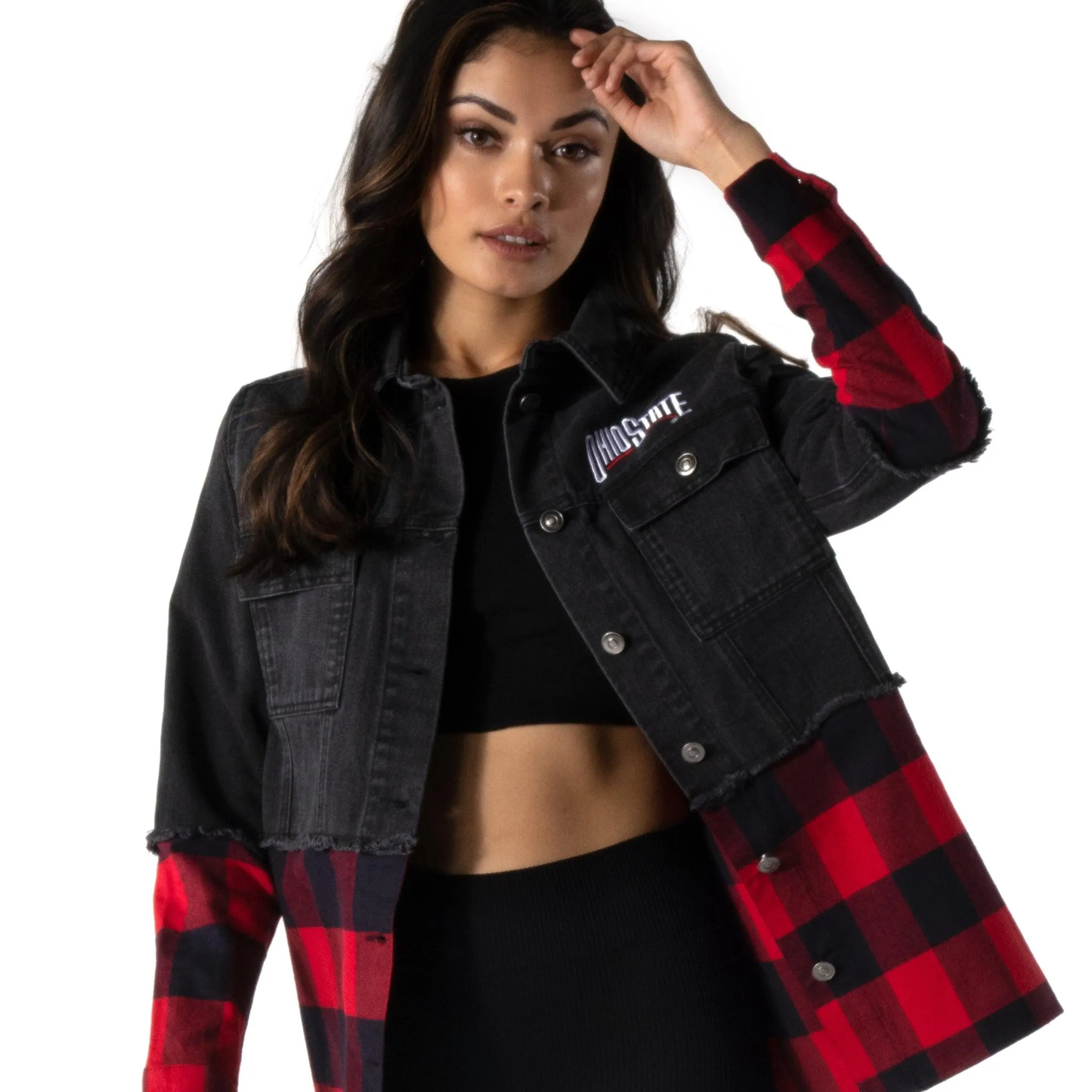 Ohio State Buckeyes Denim Flannel
