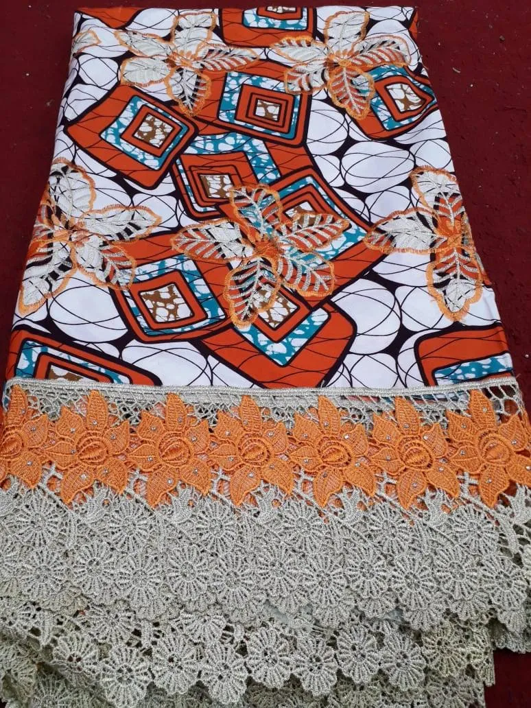 Orange and White Flowers, Wax 'n' Lace