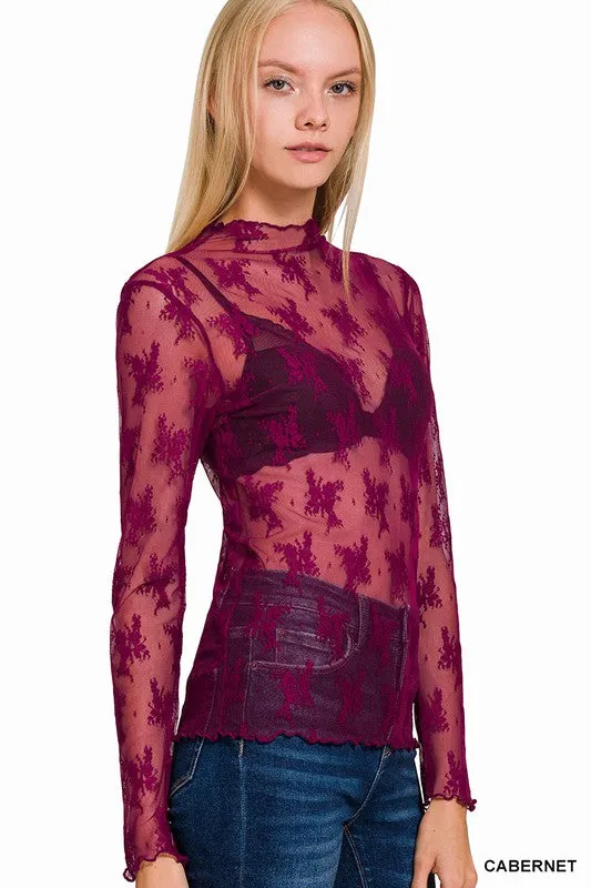 Over The Edge Lace Top