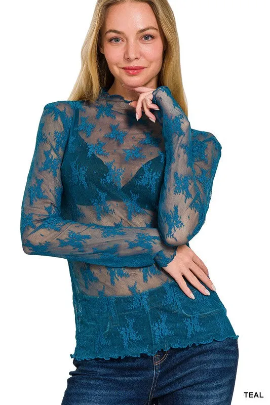 Over The Edge Lace Top