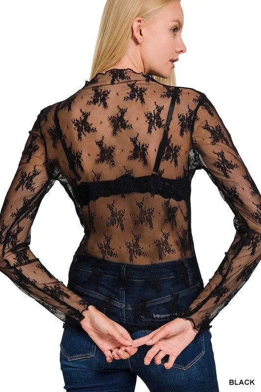 Over The Edge Lace Top