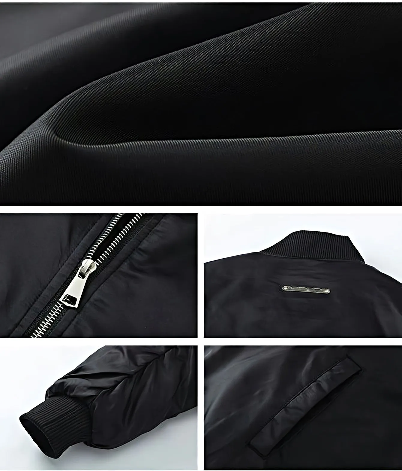 Oversized Bomber Jacket with Zip Pocket Detail