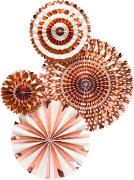 PGB606-Basic Rose Gold Fan Set