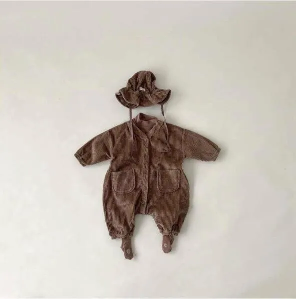 Pocket Sized Corduroy Onesie