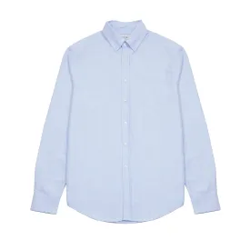Portuguese Flannel Brushed Oxford Shirt in Blue