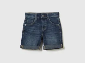 "Eco-Recycle" denim bermudas