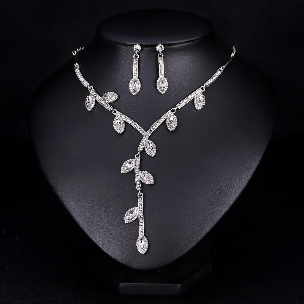 Rhinestone Bridal Wedding Jewelry Sets