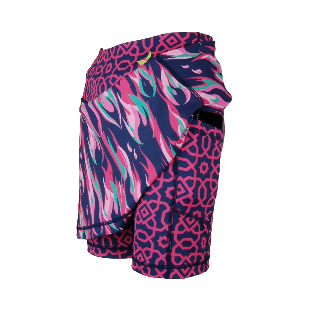 Sale Skort | Tourmaline Flames