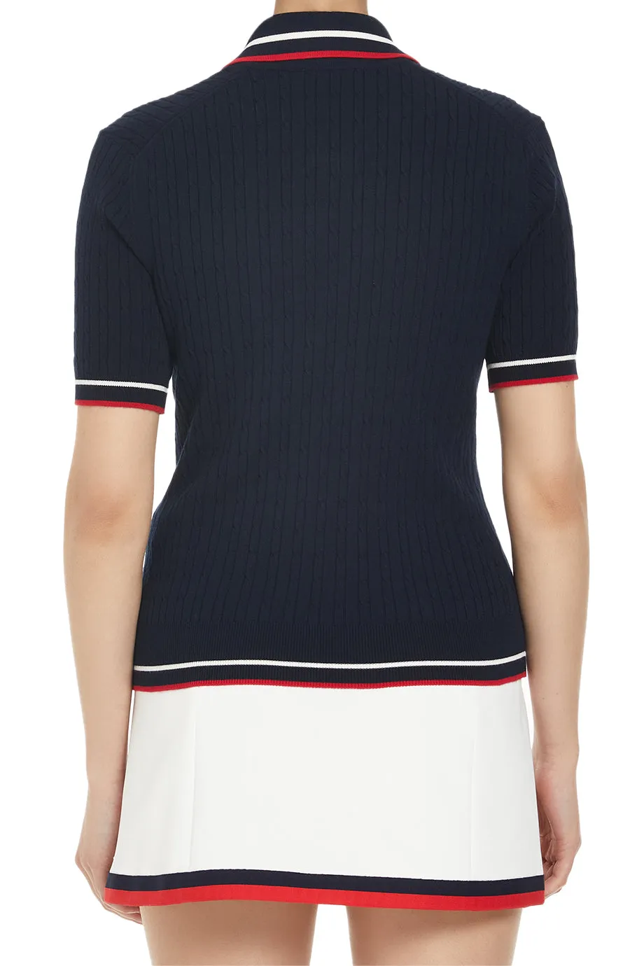 Serif Logo Mila Polo Top