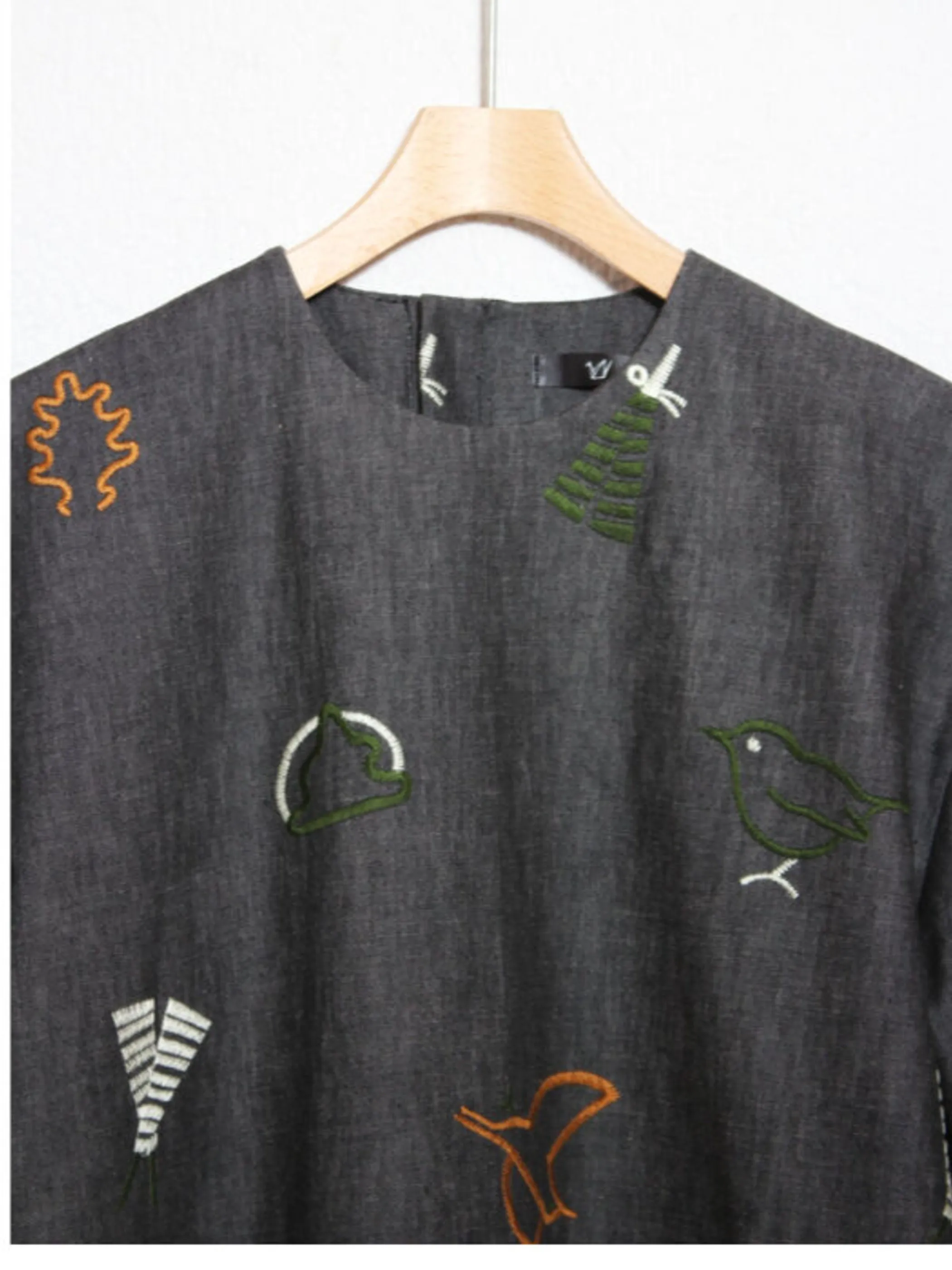 shisyu black denim tops