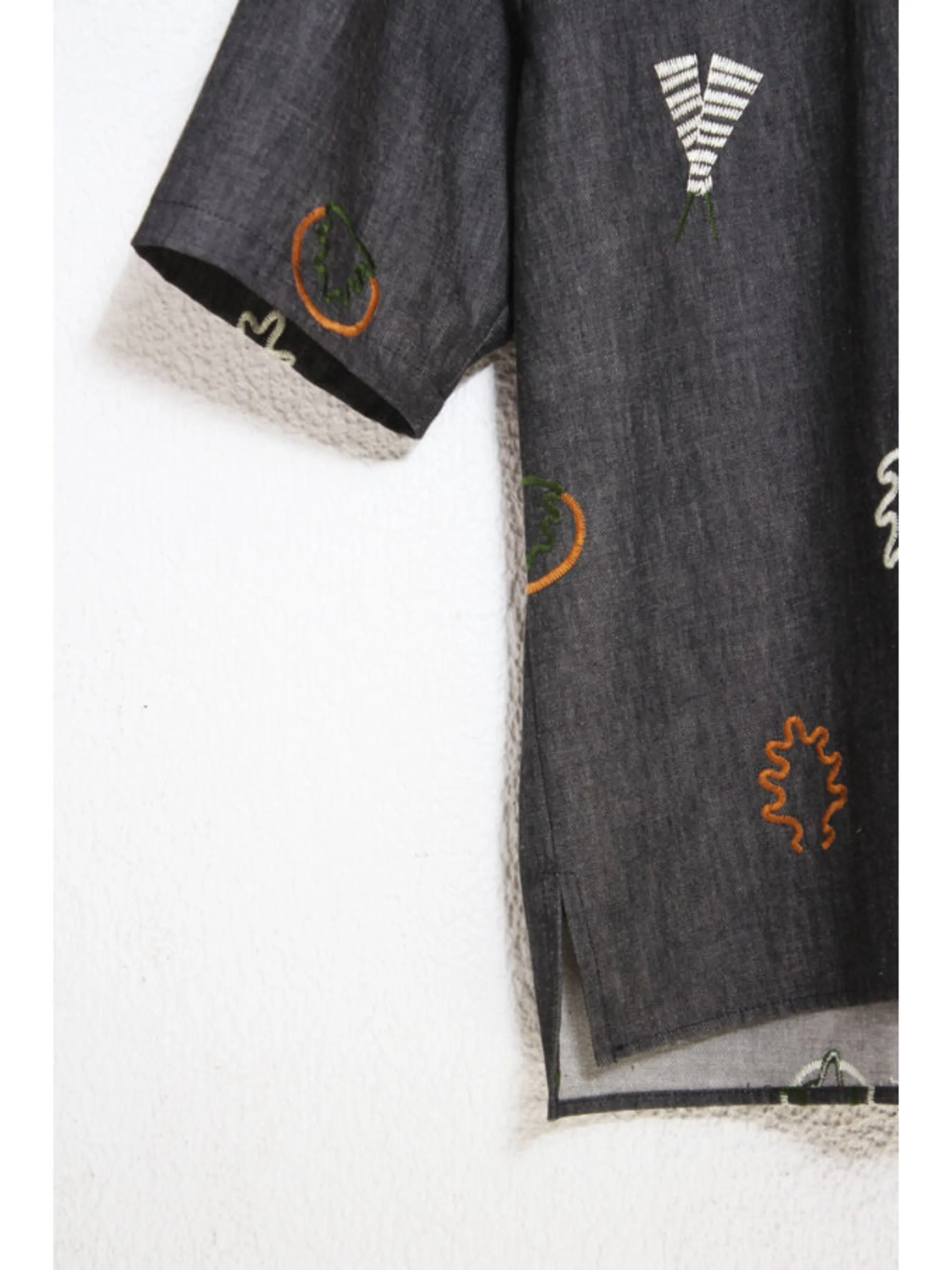 shisyu black denim tops