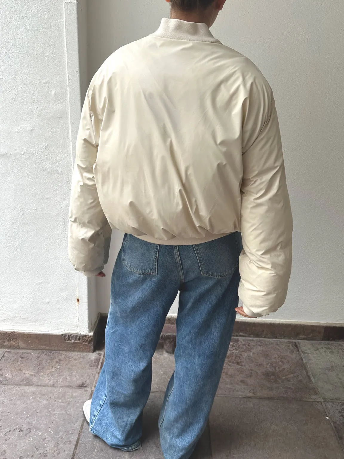 SOL BOMBER JACKET - CRÈME