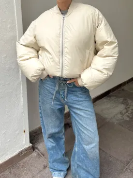 SOL BOMBER JACKET - CRÈME