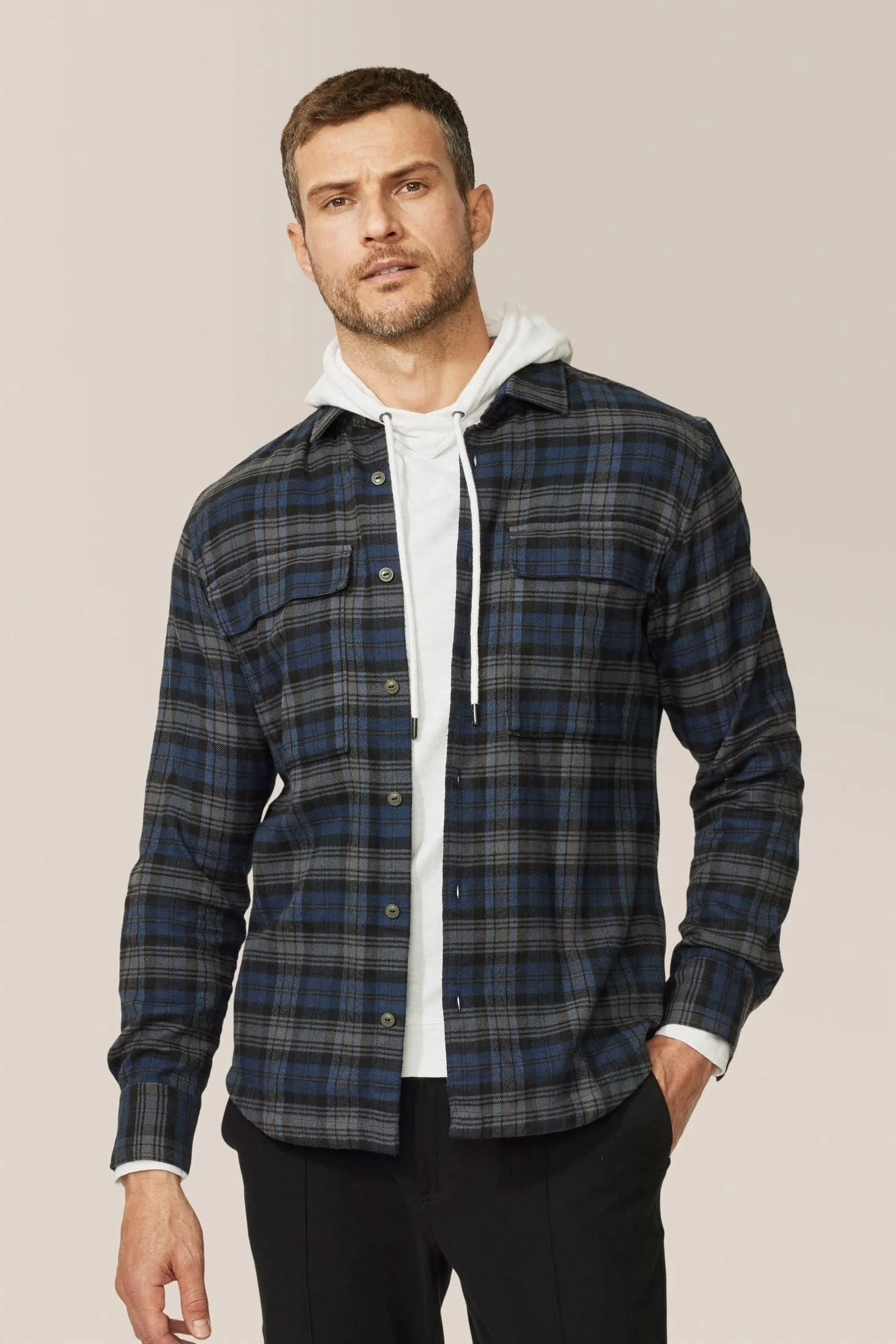 Stadium Shirt Jacket | Responsible Cotton Flannel