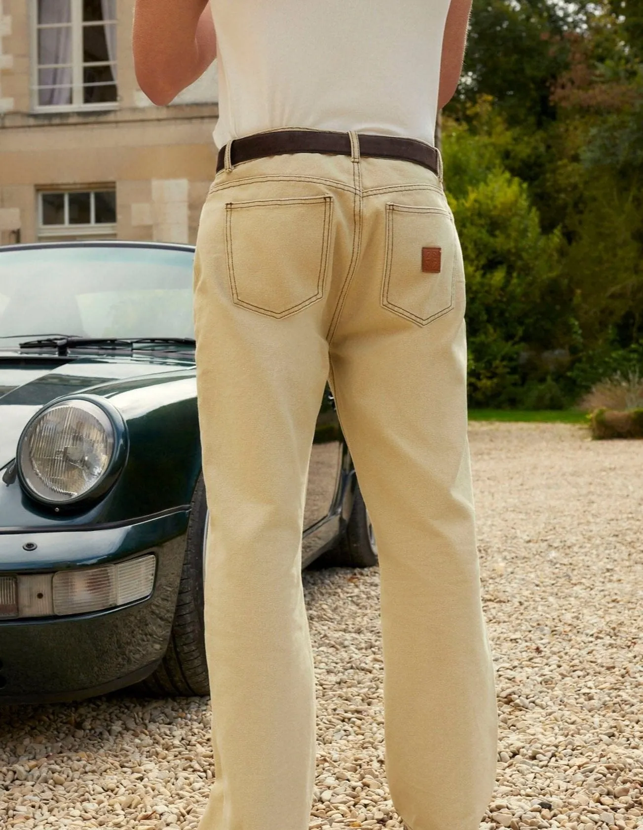 Stone Canvas Worker Jeans
