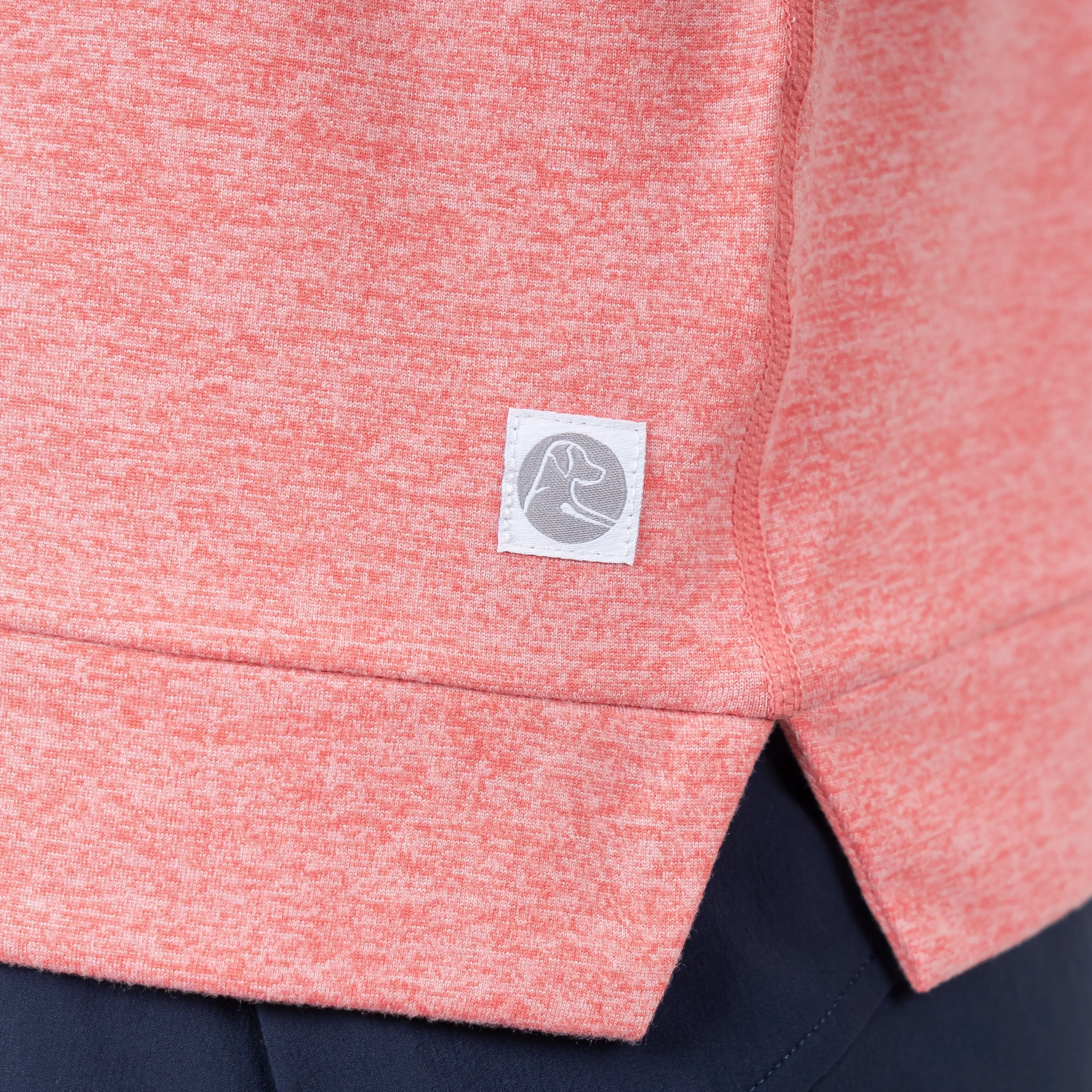 Tempo Performance Hoodie | Heather - Rosewood/Soft Pink