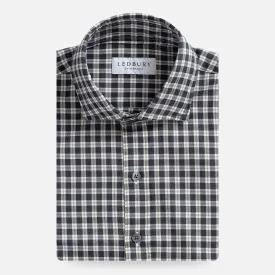 Thomas Mason Hartney Casual Shirt in Charcoal Flannel