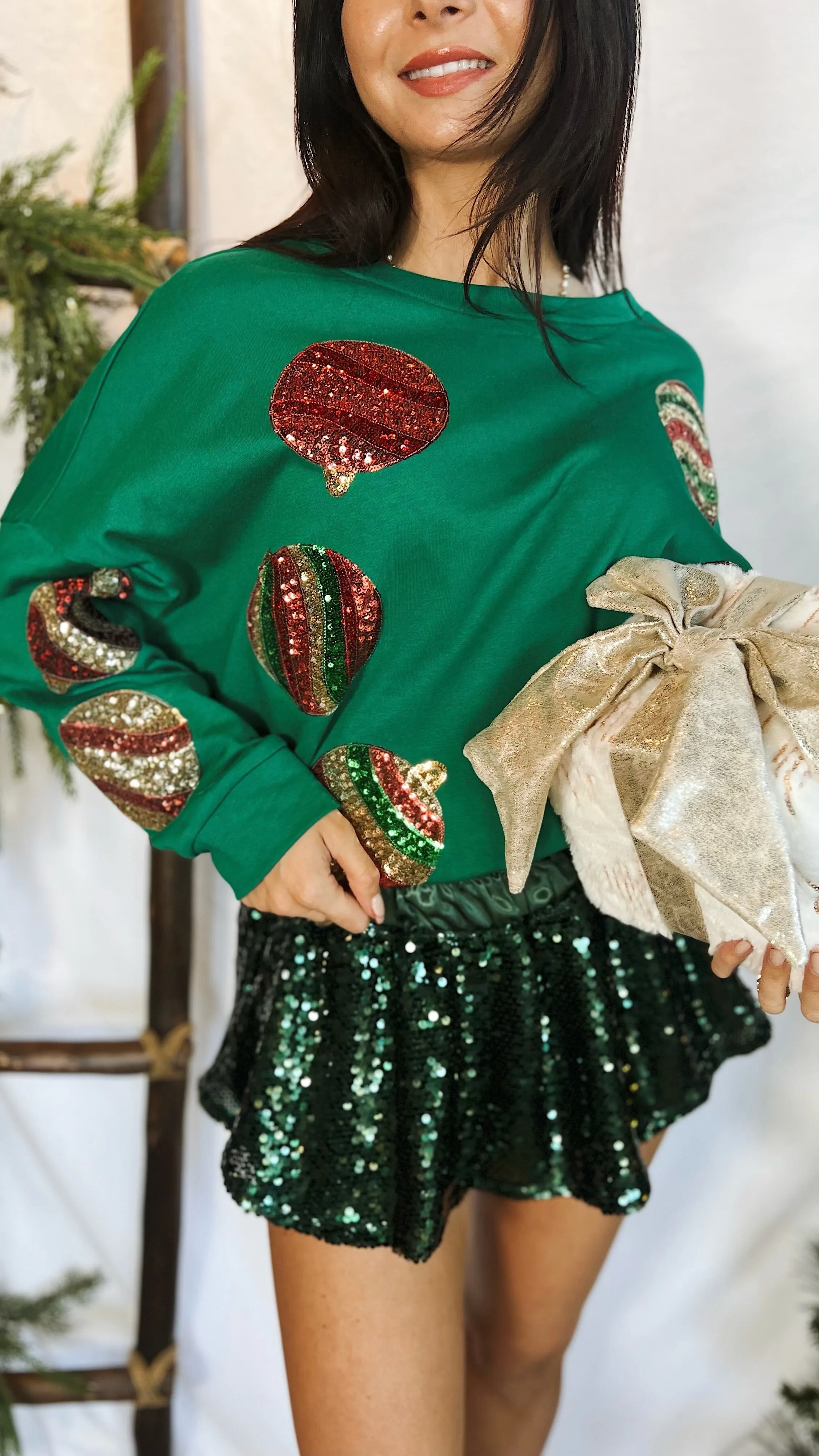 The Emerald Sparkle Skort