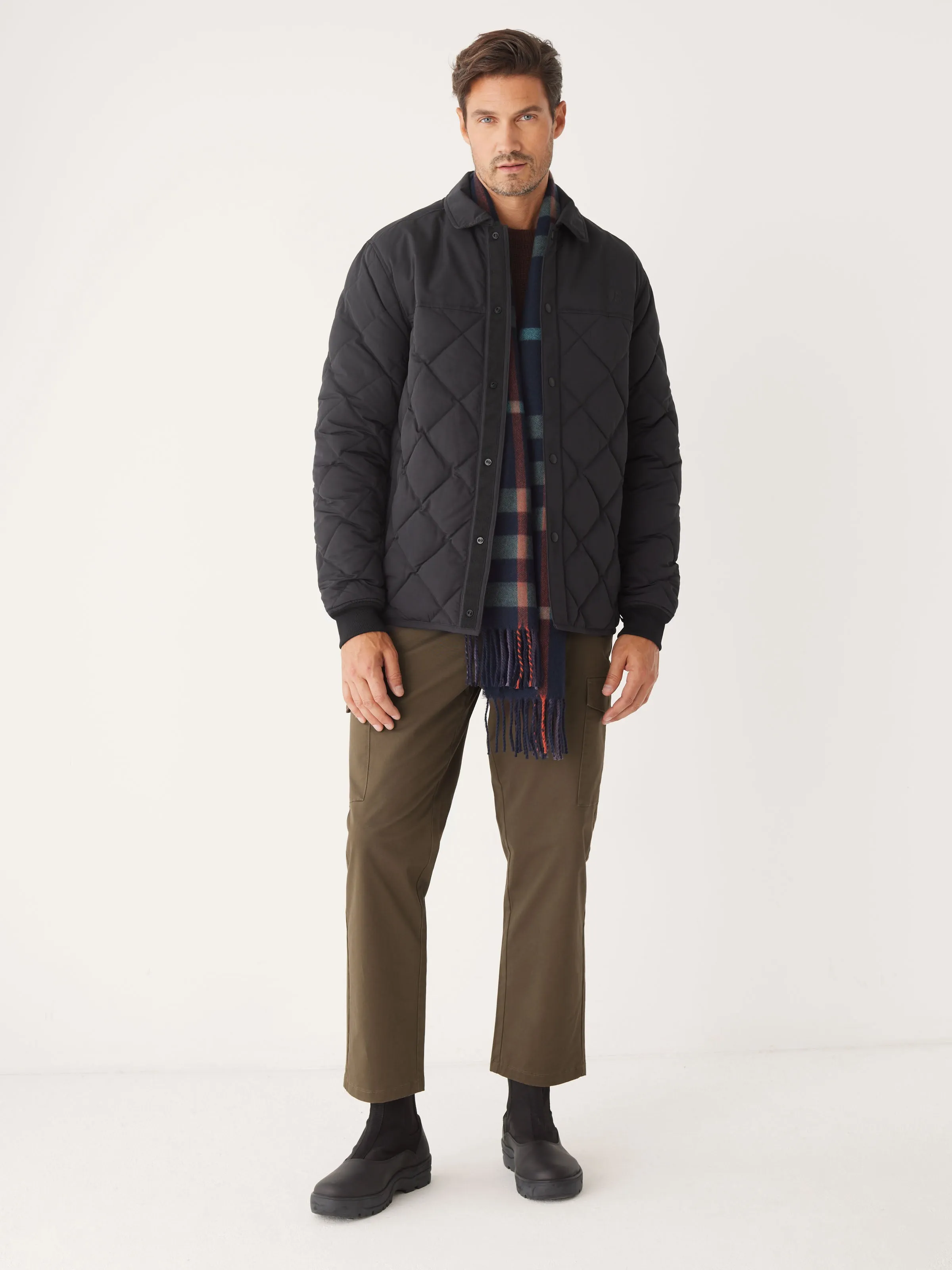 The Skyline Point Collar Jacket in Black