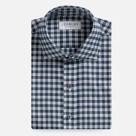 The Vintage Navy Thomas Mason Hartney Flannel Custom Shirt