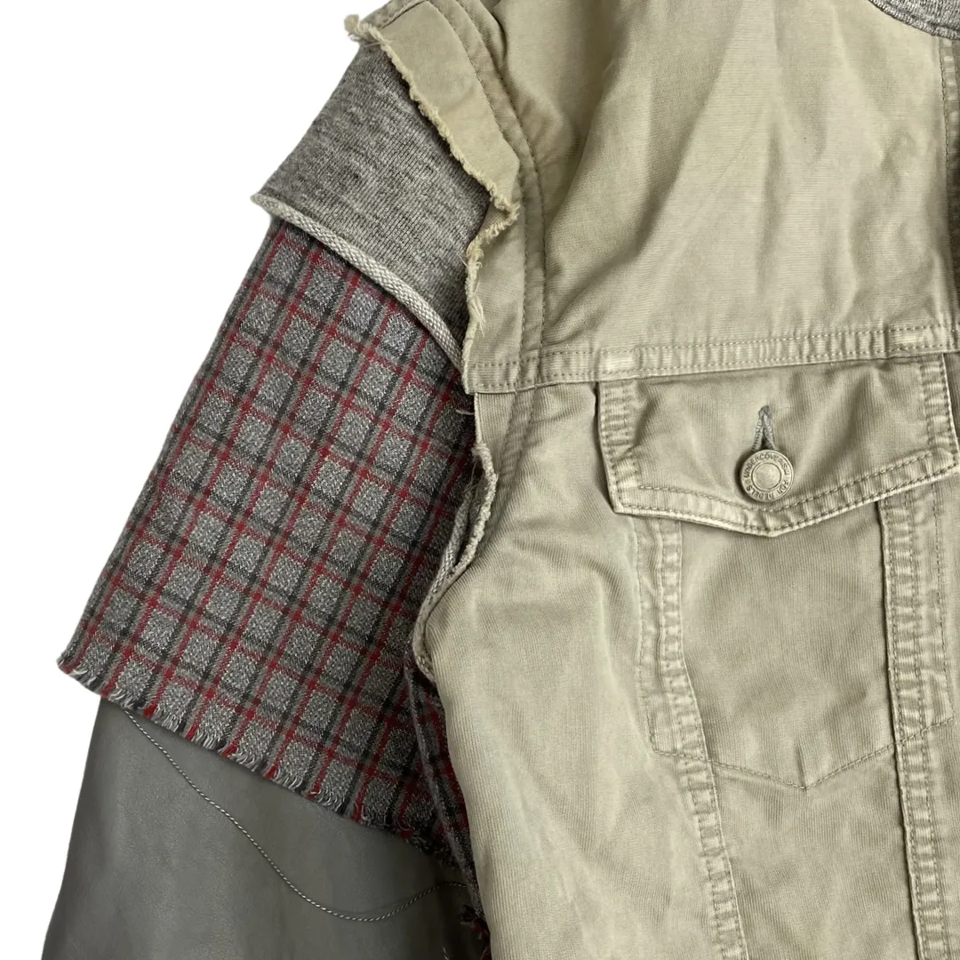 Undercover Hybrid Jacket with Leather sleeves SS12 Size 3/Large