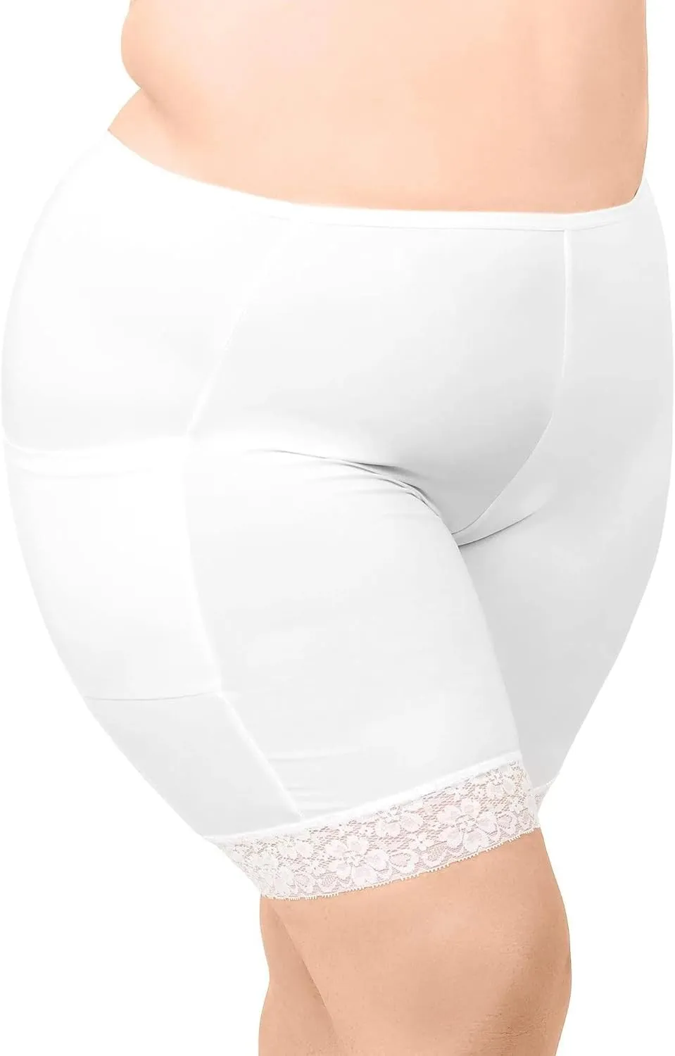 Undersummers Shortlette Slip Shorts, Thigh Anti Chafing Shorts Women, Underwear with Leg Pockets and Leg Lace, 9
