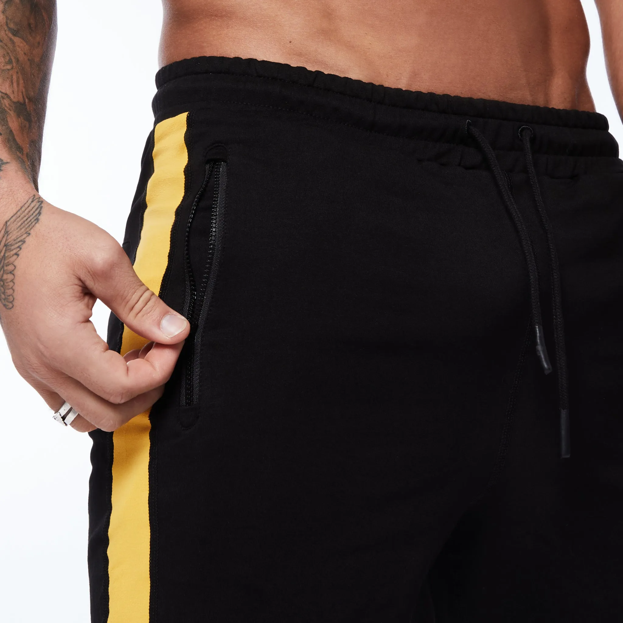Vanquish Strike Yellow on Black Shorts