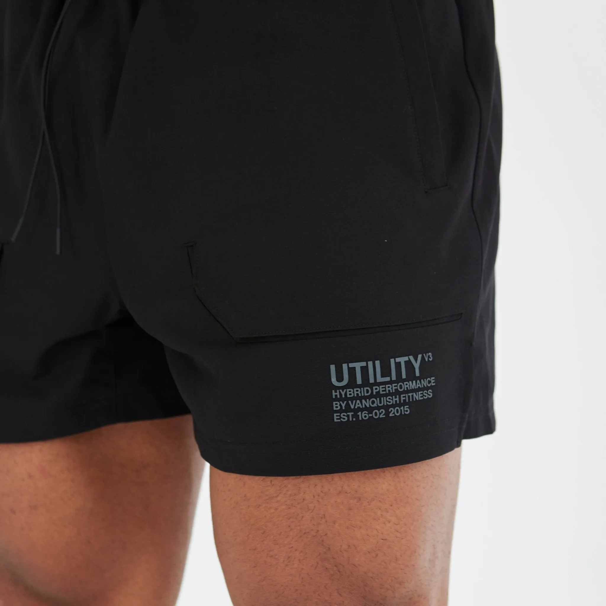 Vanquish Utility V3 Black 4" Shorts