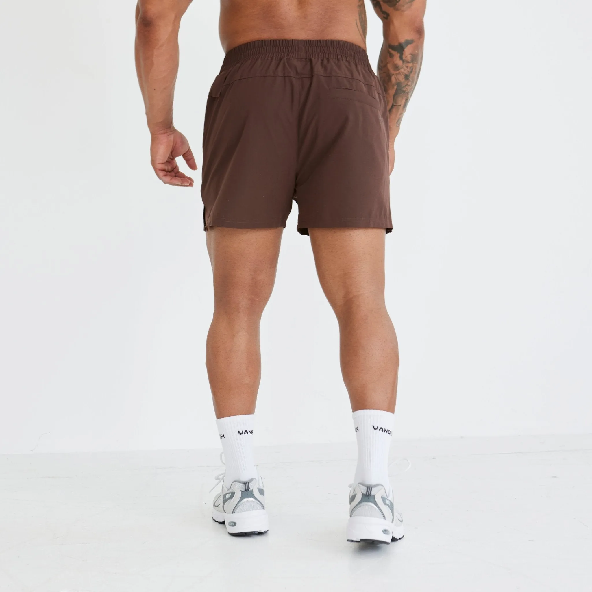 Vanquish Utility V3 Brown 4" Shorts