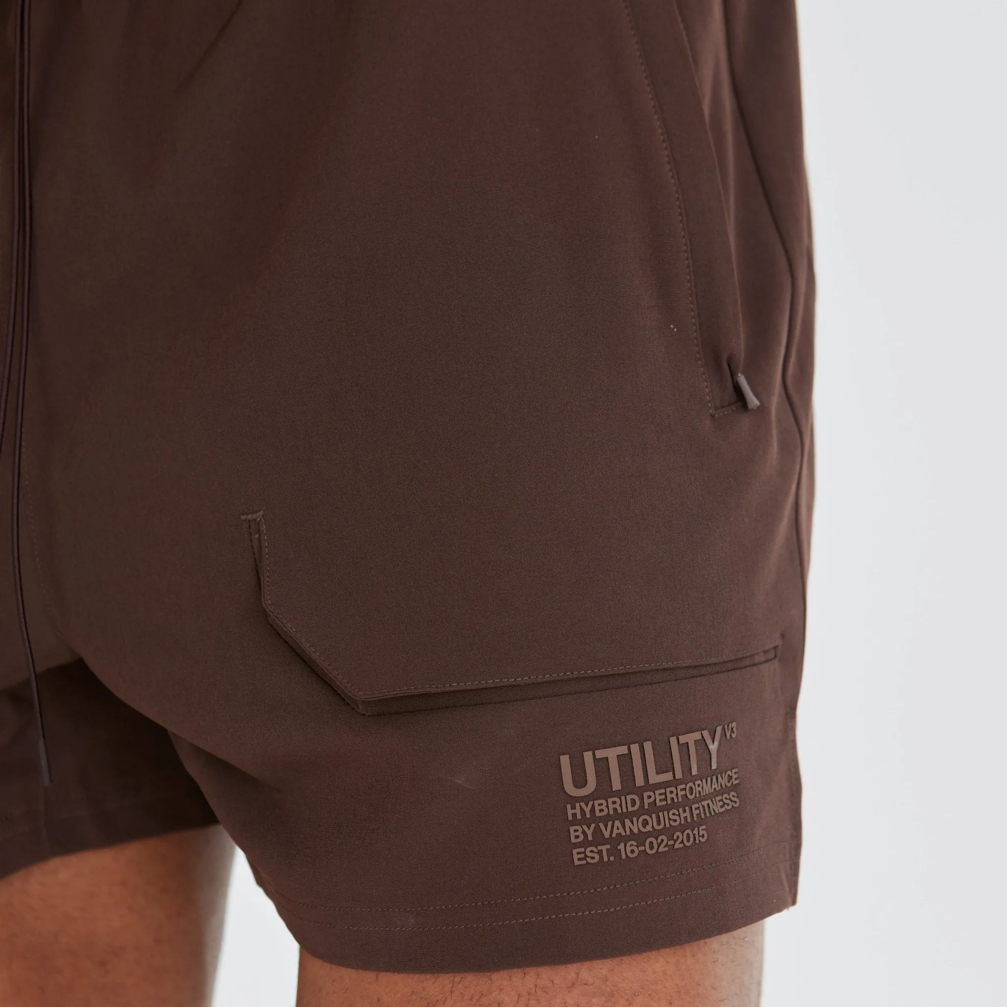 Vanquish Utility V3 Brown 4" Shorts