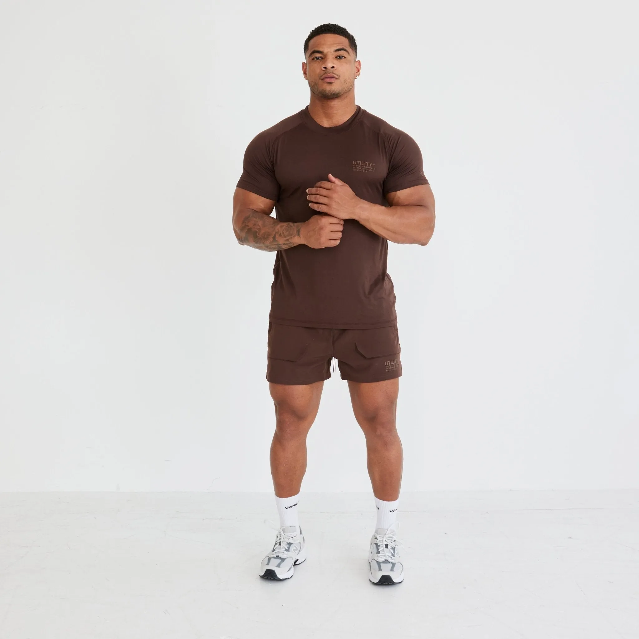Vanquish Utility V3 Brown 4" Shorts