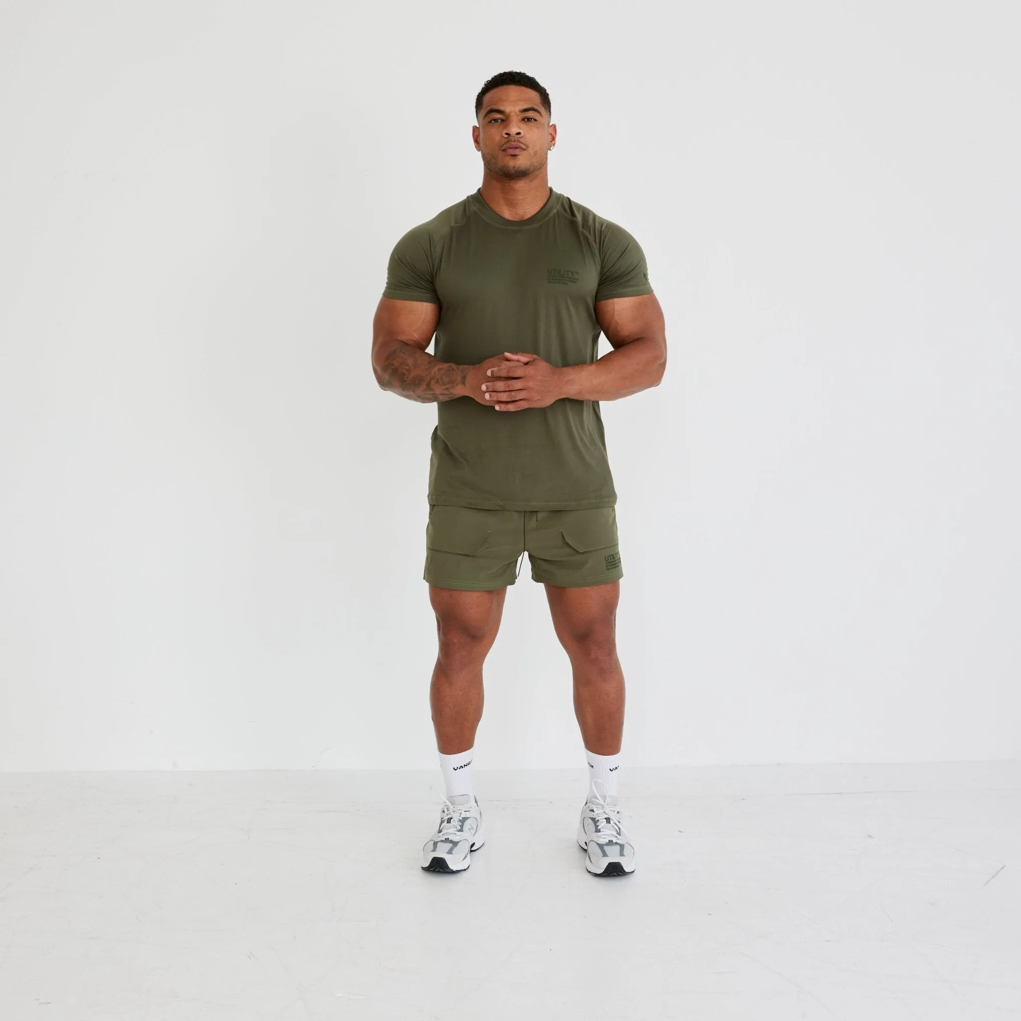 Vanquish Utility V3 Khaki 4" Shorts