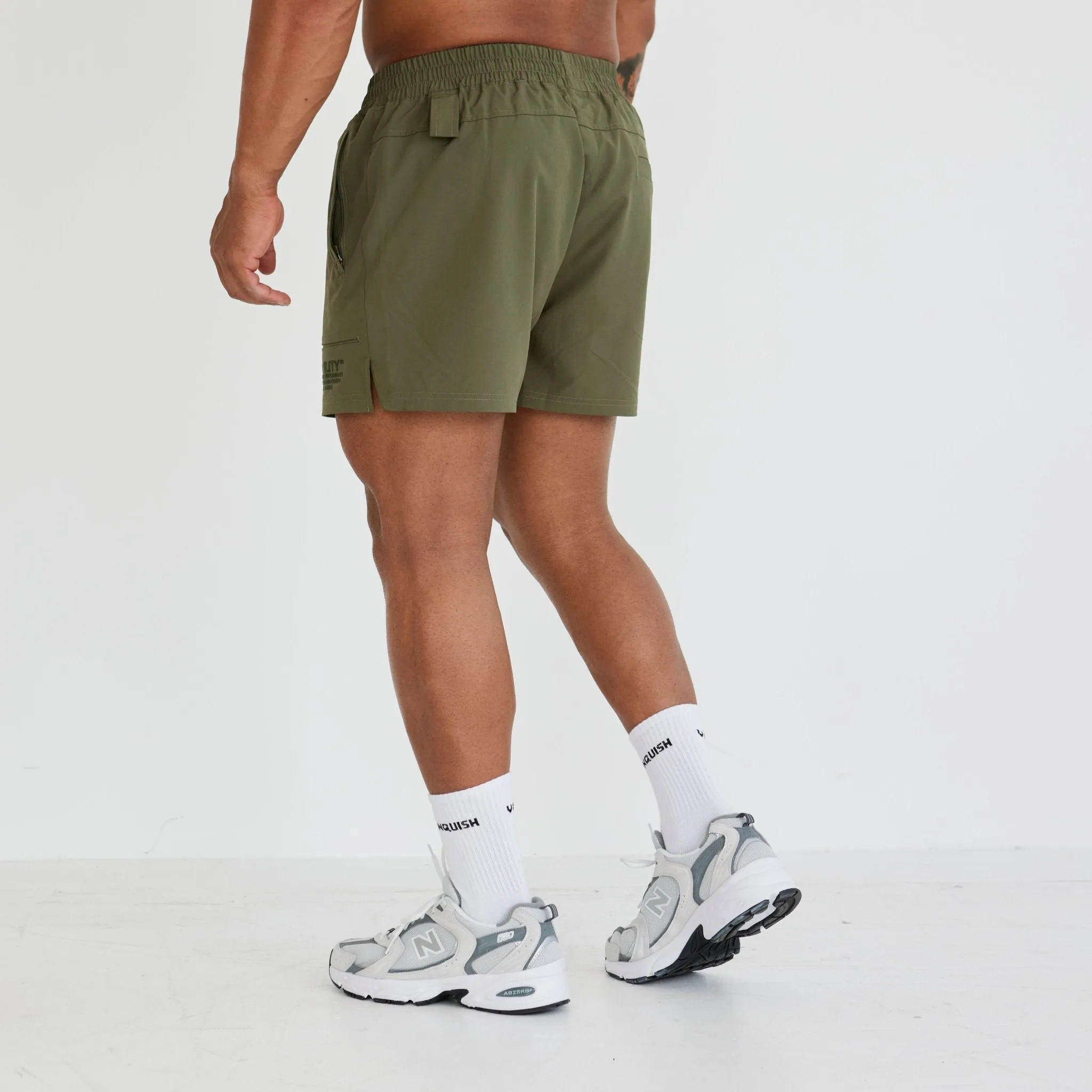 Vanquish Utility V3 Khaki 4" Shorts