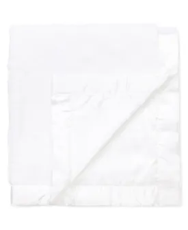 White Plush Receiving Blanket