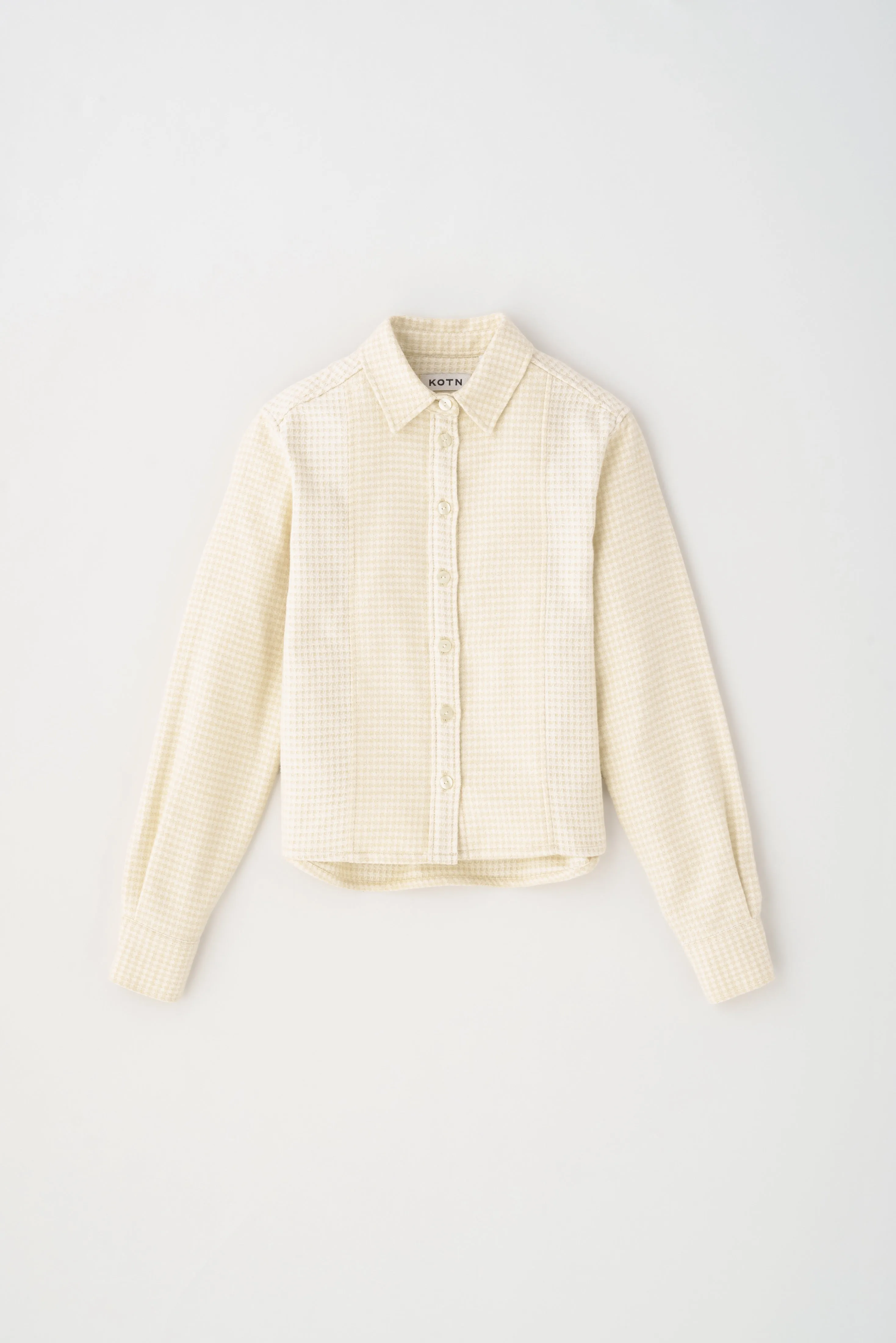 Womens Misr Shirt in Alabaster Mix with Detailed Design Features