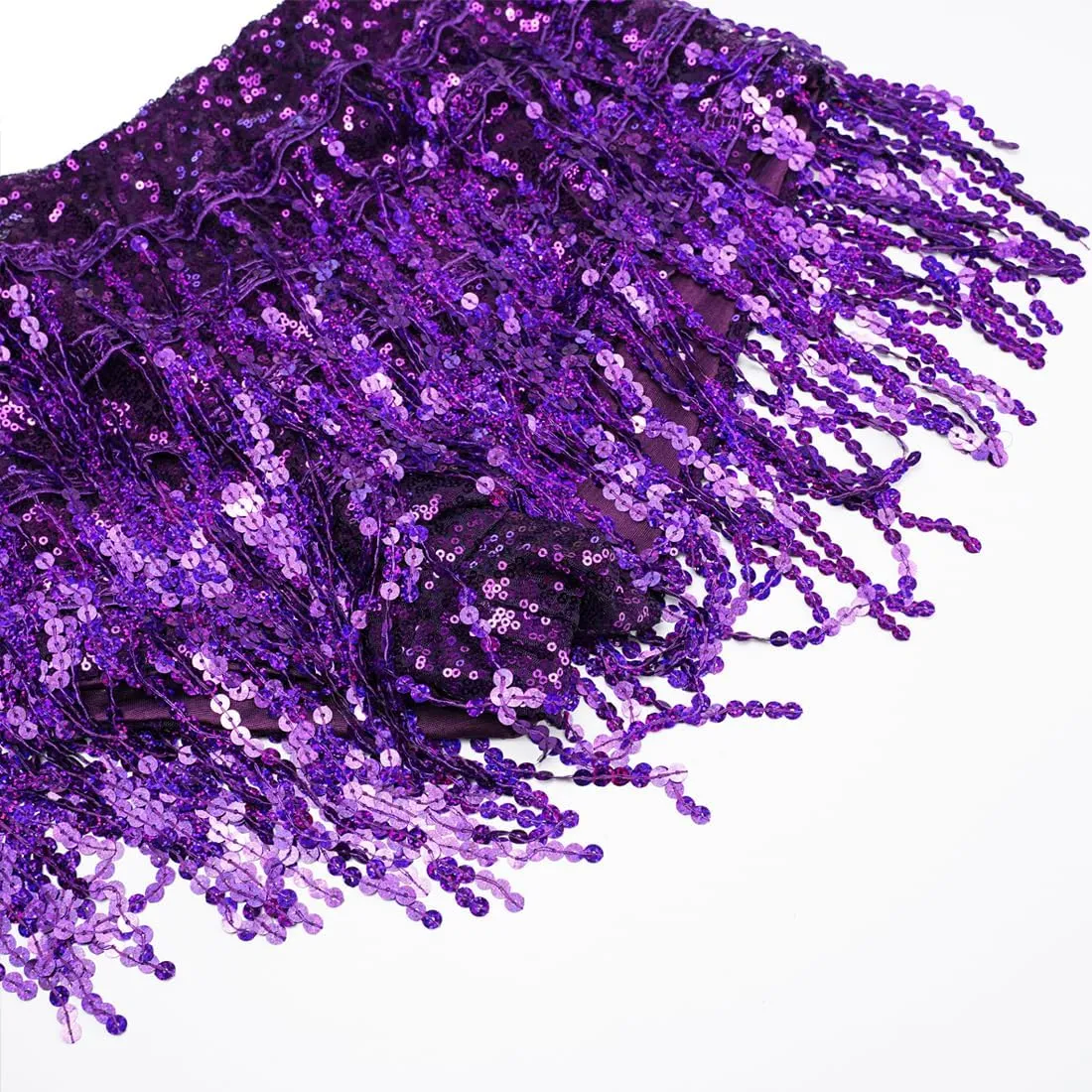 Women's Sequins Tassel Skirts Shorts Rave Festival Bottoms