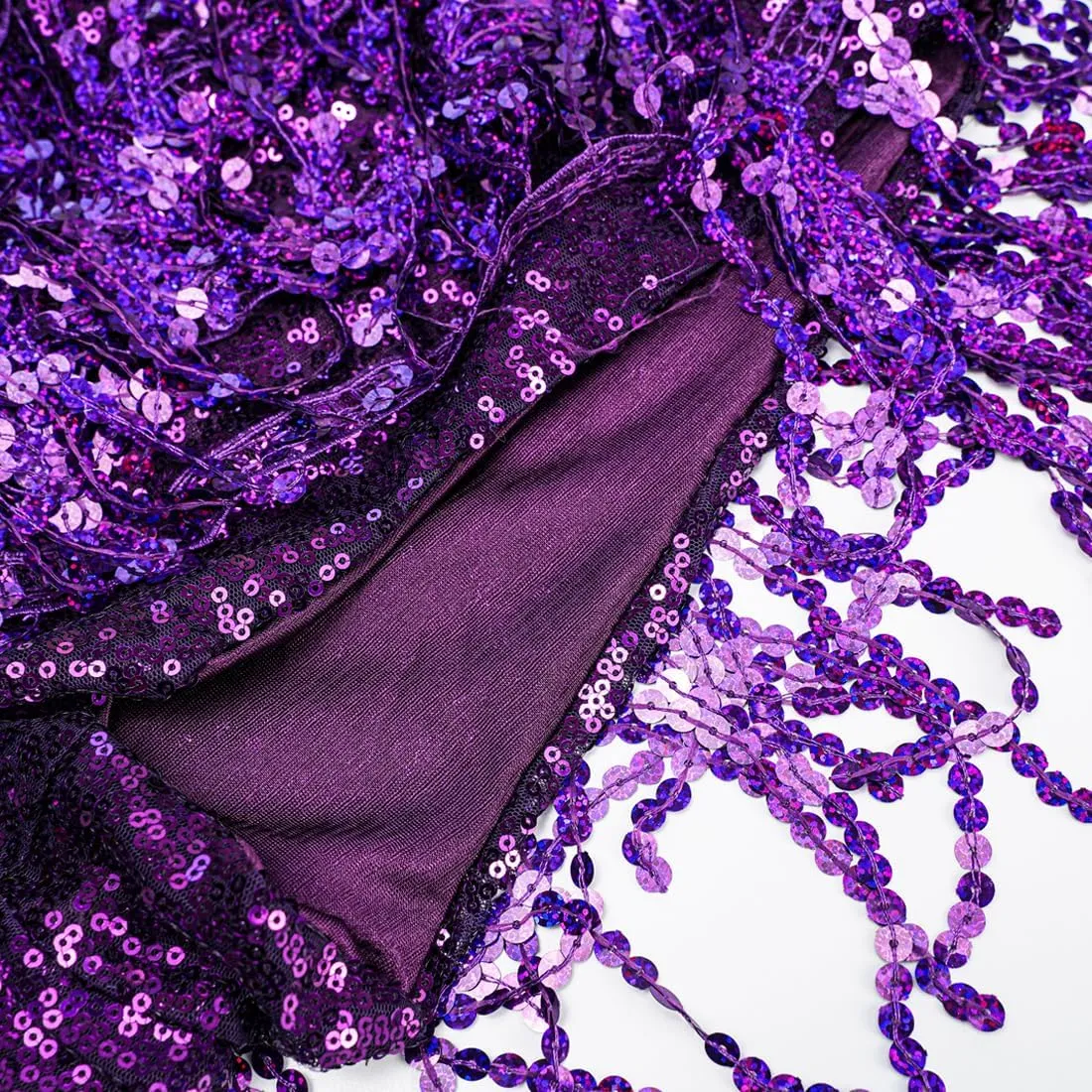 Women's Sequins Tassel Skirts Shorts Rave Festival Bottoms