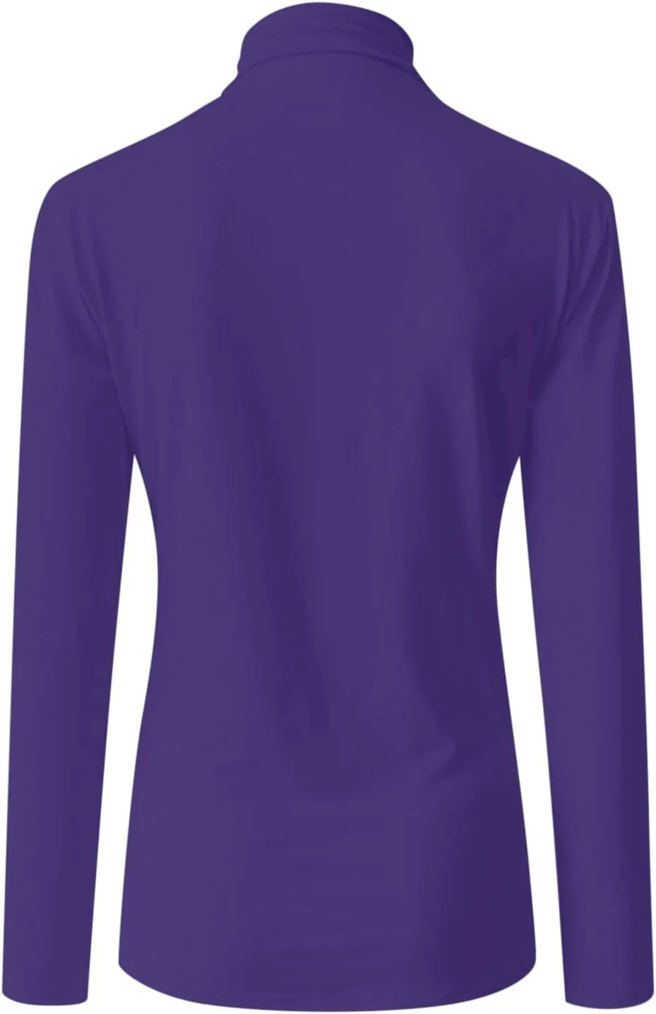 Women's Turtleneck Long Sleeve Shirts Slim Fitted Lightweight Base Layer Casual Tops Thermal Active Layer Tees