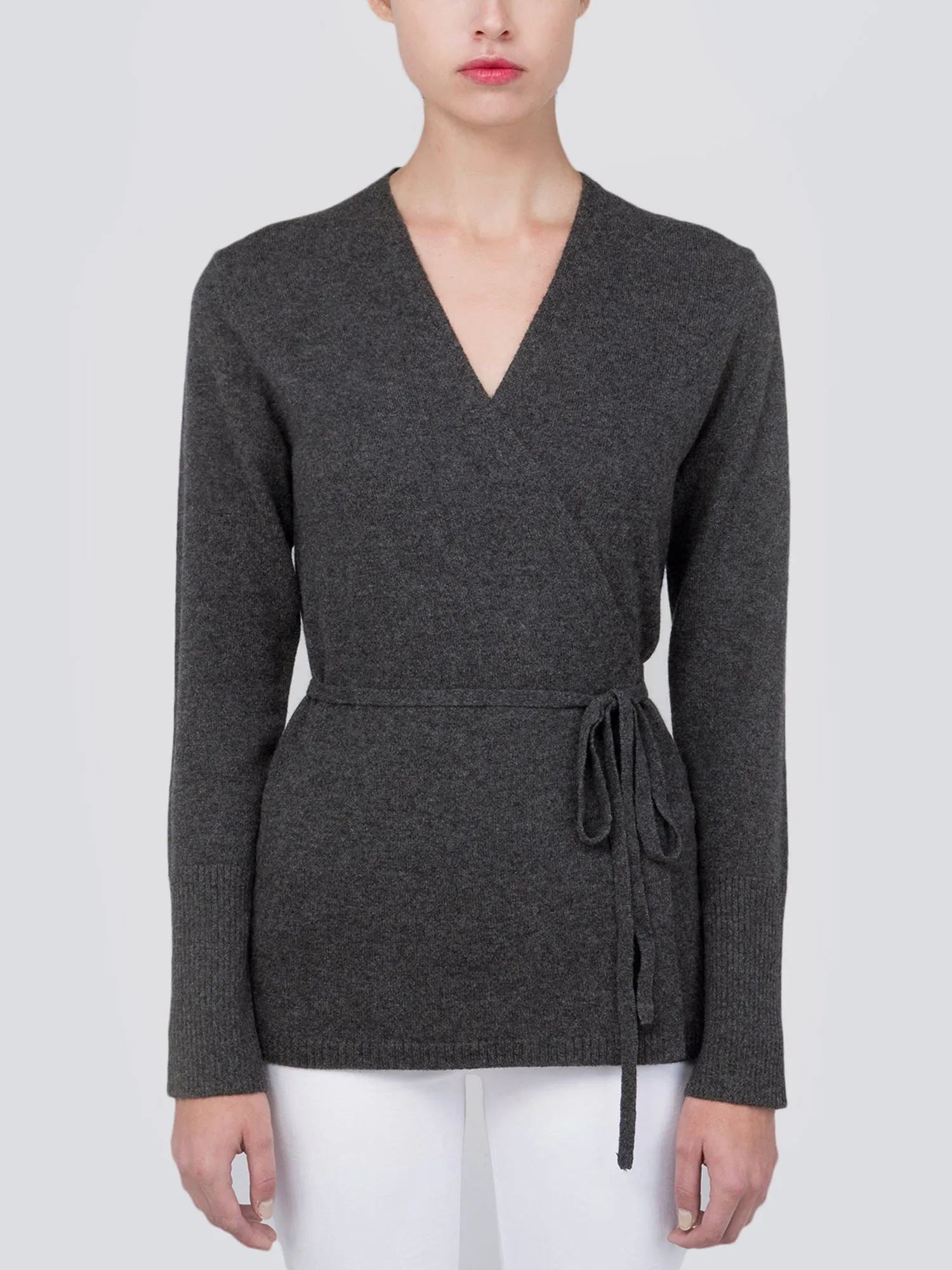 Wrap Cardigan_Graphite