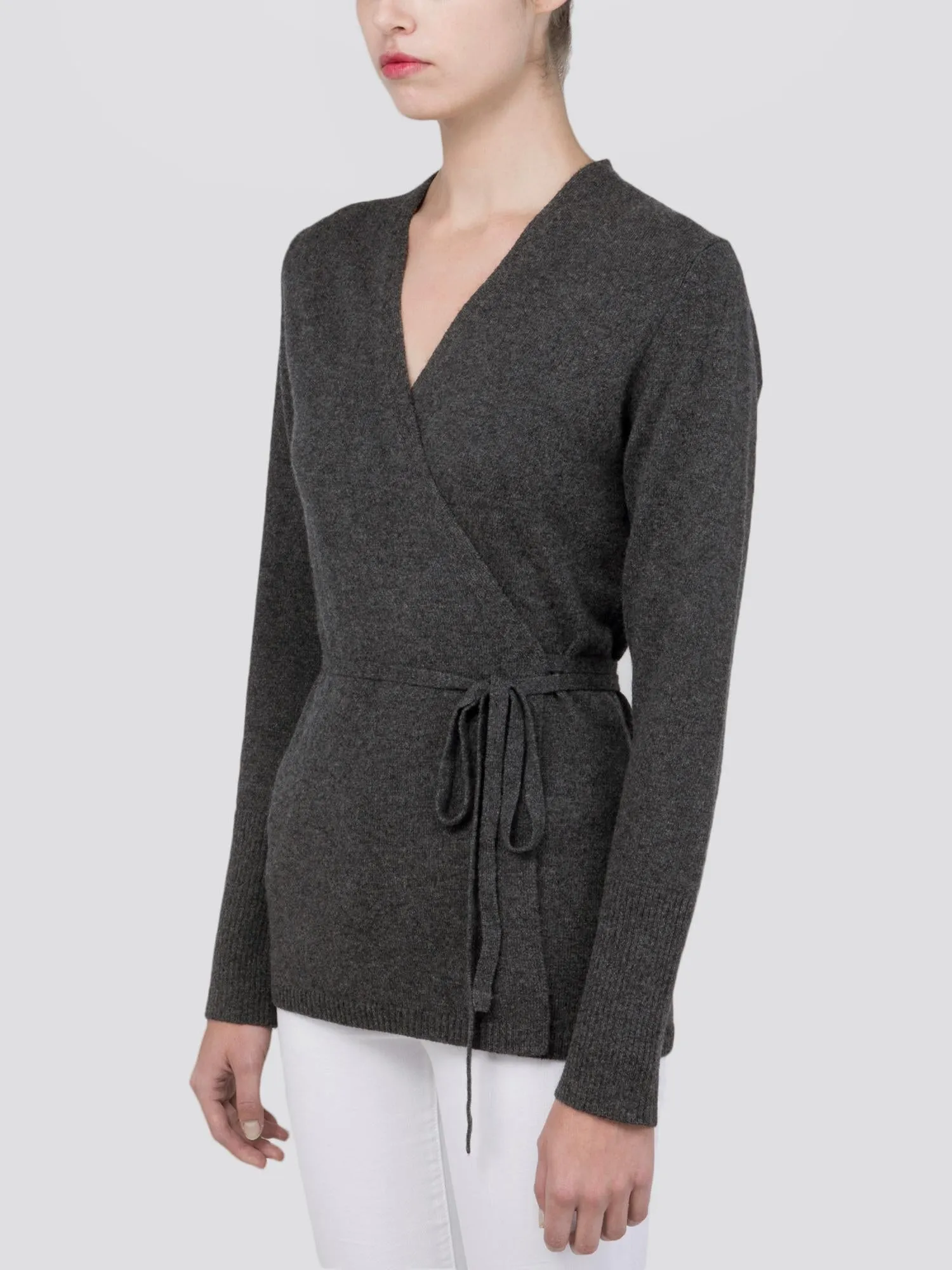 Wrap Cardigan_Graphite